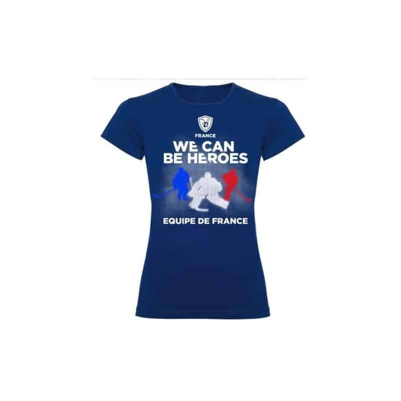 T-shirt supporter femme Hockey France